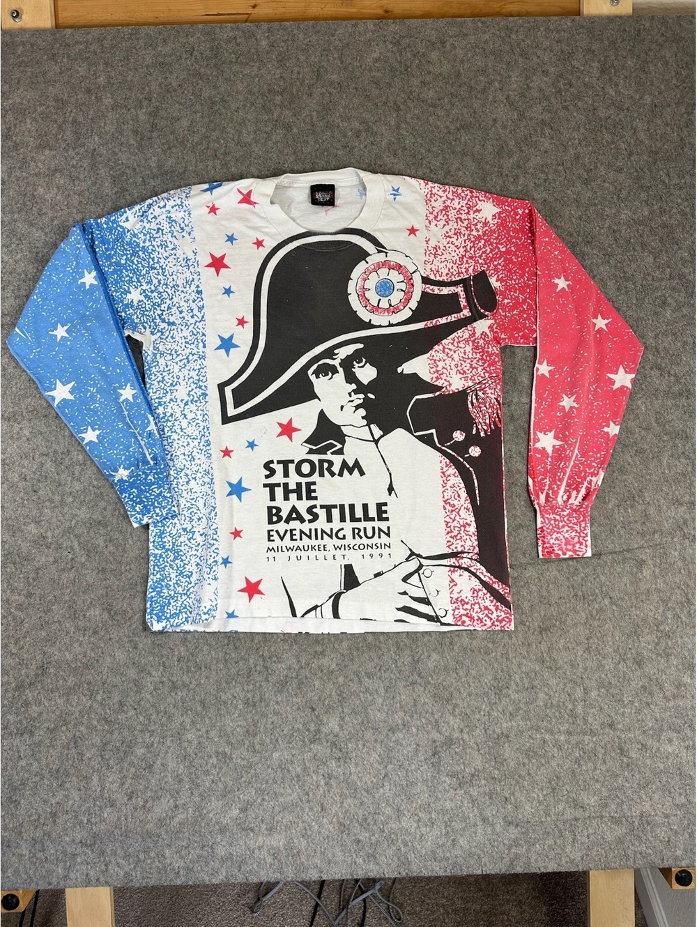 Vintage Storm the Bastille Evening Run long sleeve graphic shirt medium